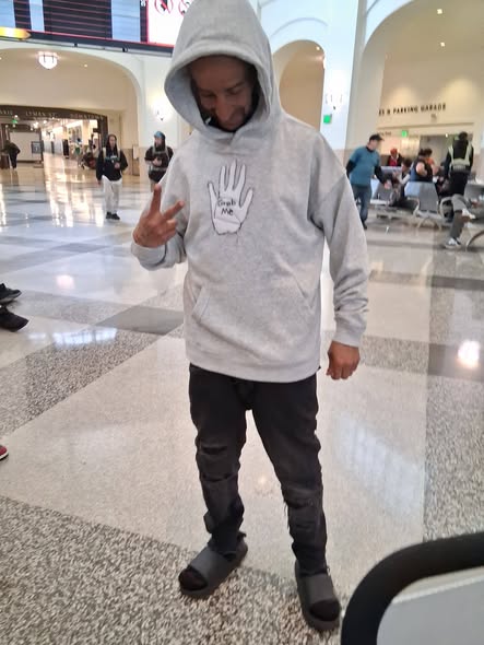 Grab-Me Grey hooded sweatshirt