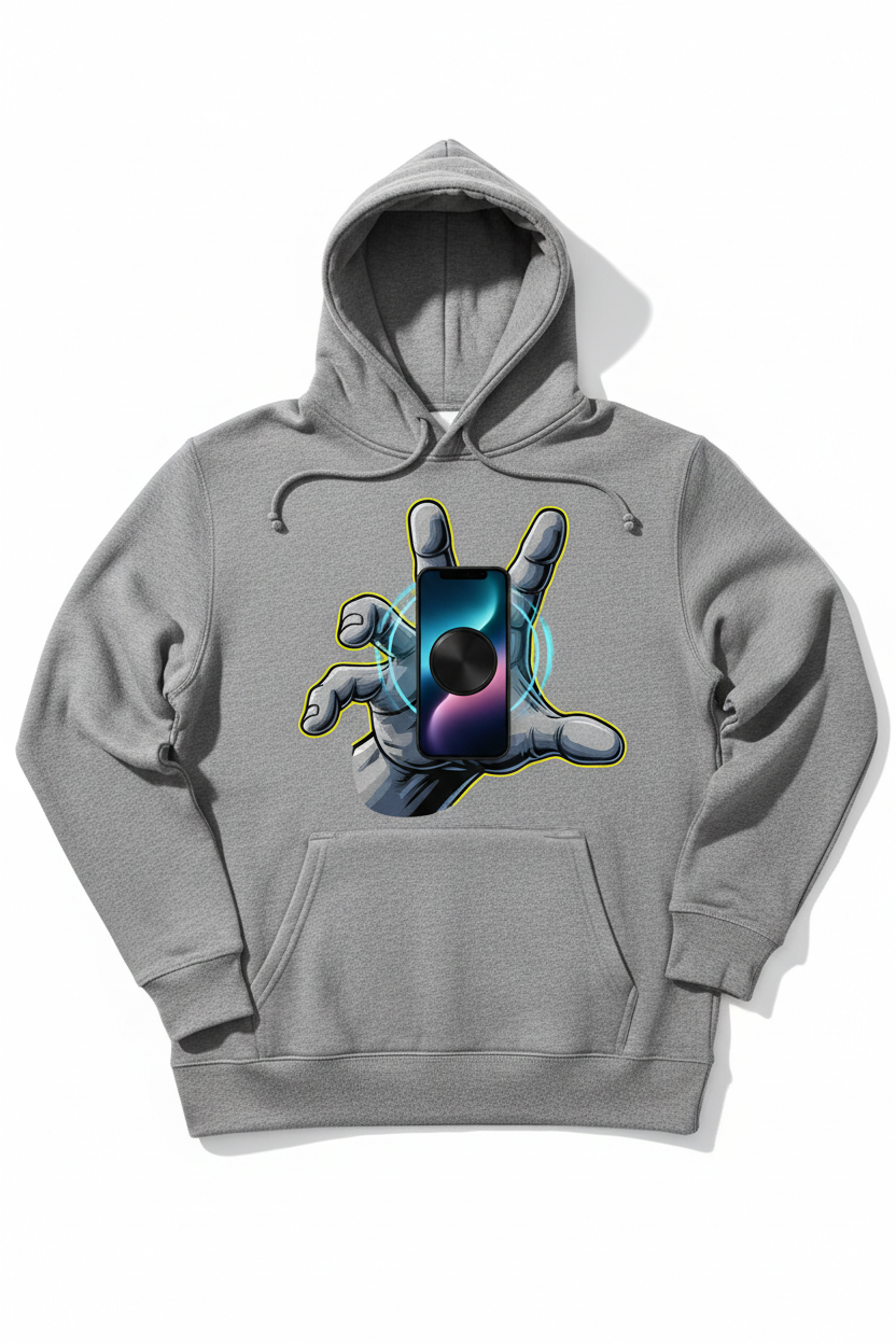 Grab-Me Grey hooded sweatshirt